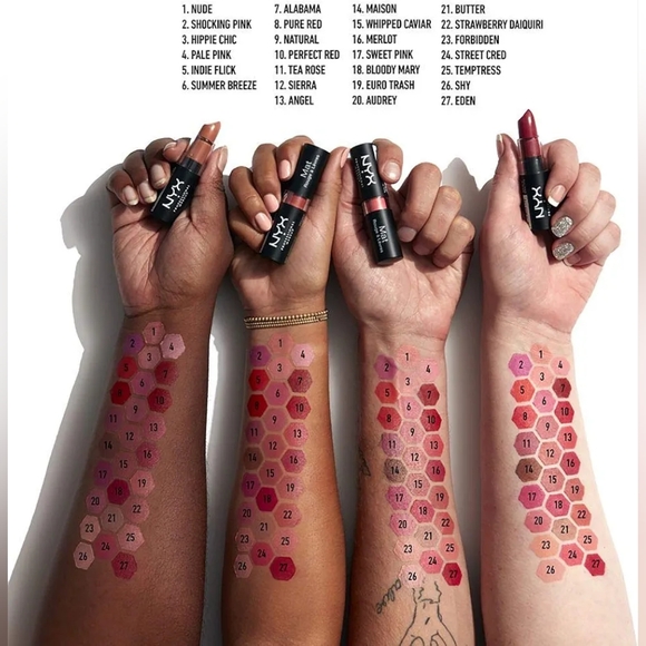 NYX Matte Lipstick MLS10 - Perfect Red - Picture 4 of 8